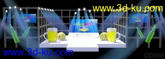 3D打印模型啤酒主题舞台的图片