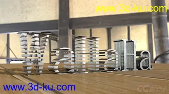 简单文字模型的图片