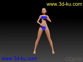 3D打印模型女性pose的图片
