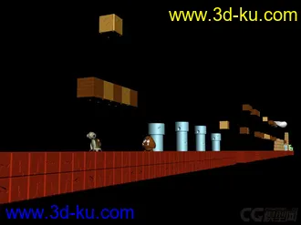 3D打印模型超级玛丽场景的图片