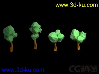 3D打印模型卡通树木的图片