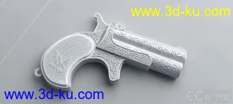 3D打印模型老式手枪的图片