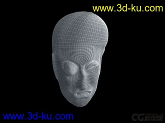 3D打印模型狗木面-面具的图片