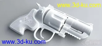 3D打印模型左轮手枪的图片