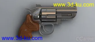 3D打印模型左轮手枪的图片