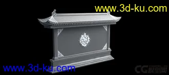 3D打印模型影壁墙的图片