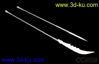3D打印模型长刀长矛的图片