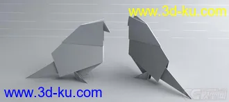 3D打印模型折纸-鸽子的图片