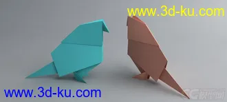 3D打印模型折纸-鸽子的图片