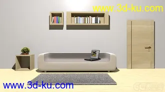 3D打印模型简单室内场景的图片