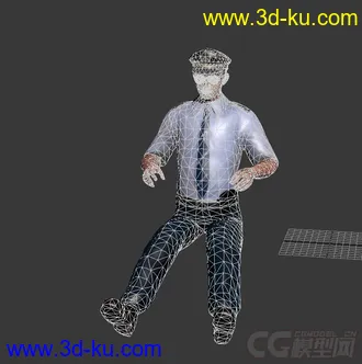 3D打印模型国航飞行员 南航飞行员 航空公司飞行员 民航机长的图片