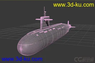 3D打印模型中国核潜艇 095核潜艇幻想版 想象版本的图片