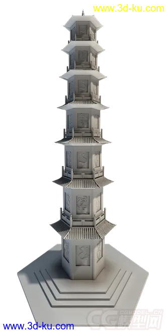 3D打印模型塔的图片