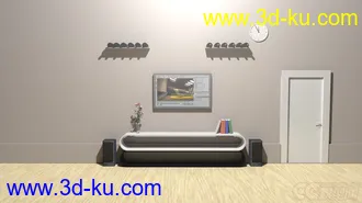 3D打印模型简单室内场景4的图片