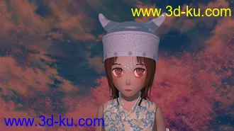 3D打印模型少数民族少女小萝莉的图片