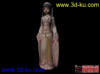 剑网三人物模型 丫鬟的图片