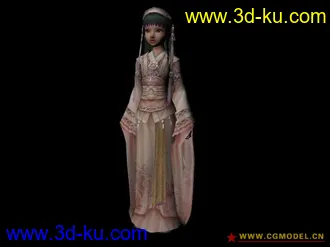 剑网三人物模型 丫鬟的图片