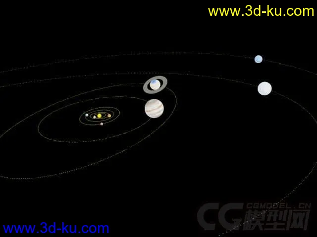 太阳系带动画场景模型的图片1