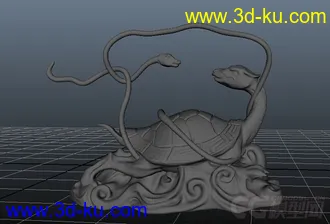3D打印模型四圣兽（青龙白虎朱雀玄武）的图片