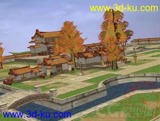 3D打印模型一些古建小场景的图片