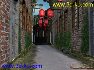 3D打印模型一些古建小场景的图片
