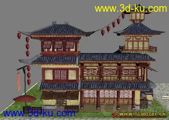 3D打印模型一些古建小场景的图片