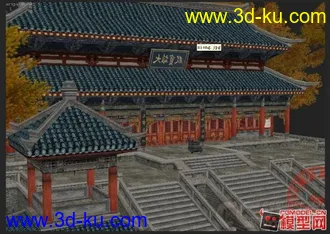 3D打印模型一些古建小场景的图片