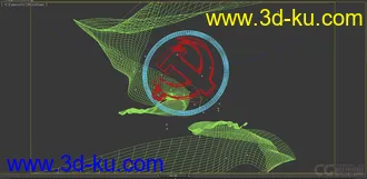 3D打印模型徽标 党徽 红绸飘动 带动画的图片