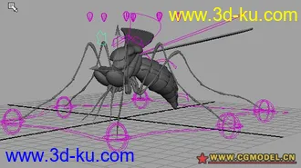 3D打印模型精品蚊子一只有设置的图片