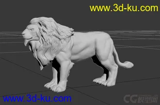3D打印模型狮子雕塑 雄狮雕塑的图片