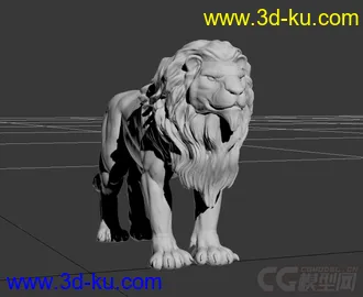 3D打印模型狮子雕塑 雄狮雕塑的图片