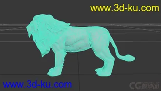 3D打印模型狮子雕塑 雄狮雕塑的图片