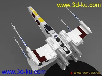 星球大战盟军X战机模型带完成的视频动画（含音效）的图片