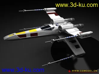 星球大战盟军X战机模型带完成的视频动画（含音效）的图片