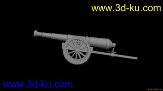 3D打印模型早期大炮的图片
