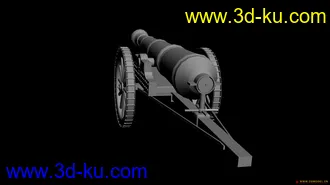 3D打印模型早期大炮的图片