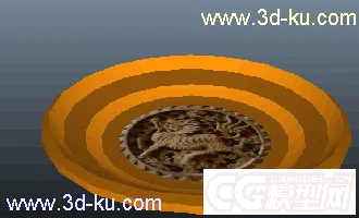 3D打印模型麒麟纹碟子的图片