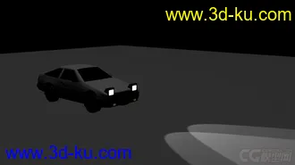 3D打印模型自建低模。丰田AE86的图片