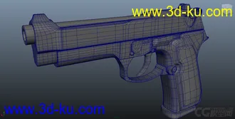 3D打印模型手枪的图片