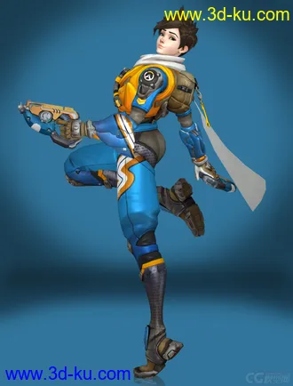 免费啦，首发——守望先锋模型猎空皮肤模型12套模型+武器的图片