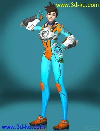 免费啦，首发——守望先锋模型猎空皮肤模型12套模型+武器的图片