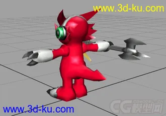 3D打印模型【数码宝贝】高吼兽的图片
