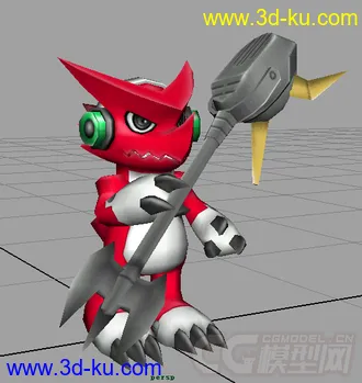 3D打印模型【数码宝贝】高吼兽的图片