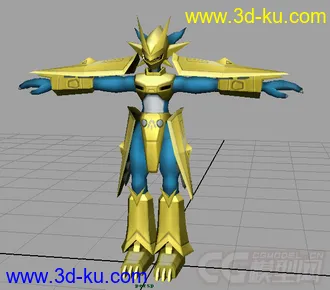 3D打印模型【数码宝贝】金甲龙兽的图片