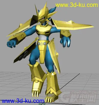 3D打印模型【数码宝贝】金甲龙兽的图片