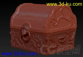 3D打印模型之前箱子的ZBRUSH文件的图片