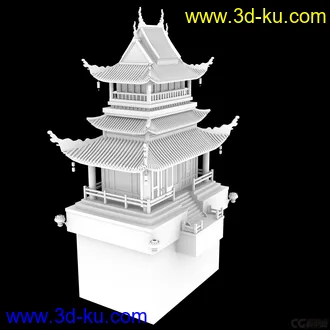 3D打印模型超赞！超人气！超炫酷的古代道家建筑：道观！的图片