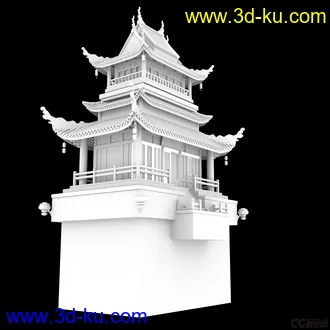 3D打印模型超赞！超人气！超炫酷的古代道家建筑：道观！的图片