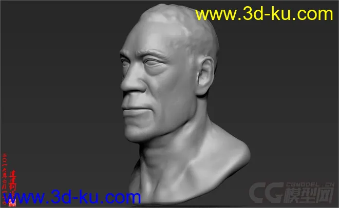 超赞！超人气！ZBrush模型：人头的图片1