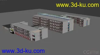 3D打印模型校园建筑的图片
